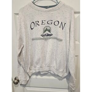 Prairie Mountain Sweatshirt Unisex L Gray Cotton Vintage Oregon Boho Trendy